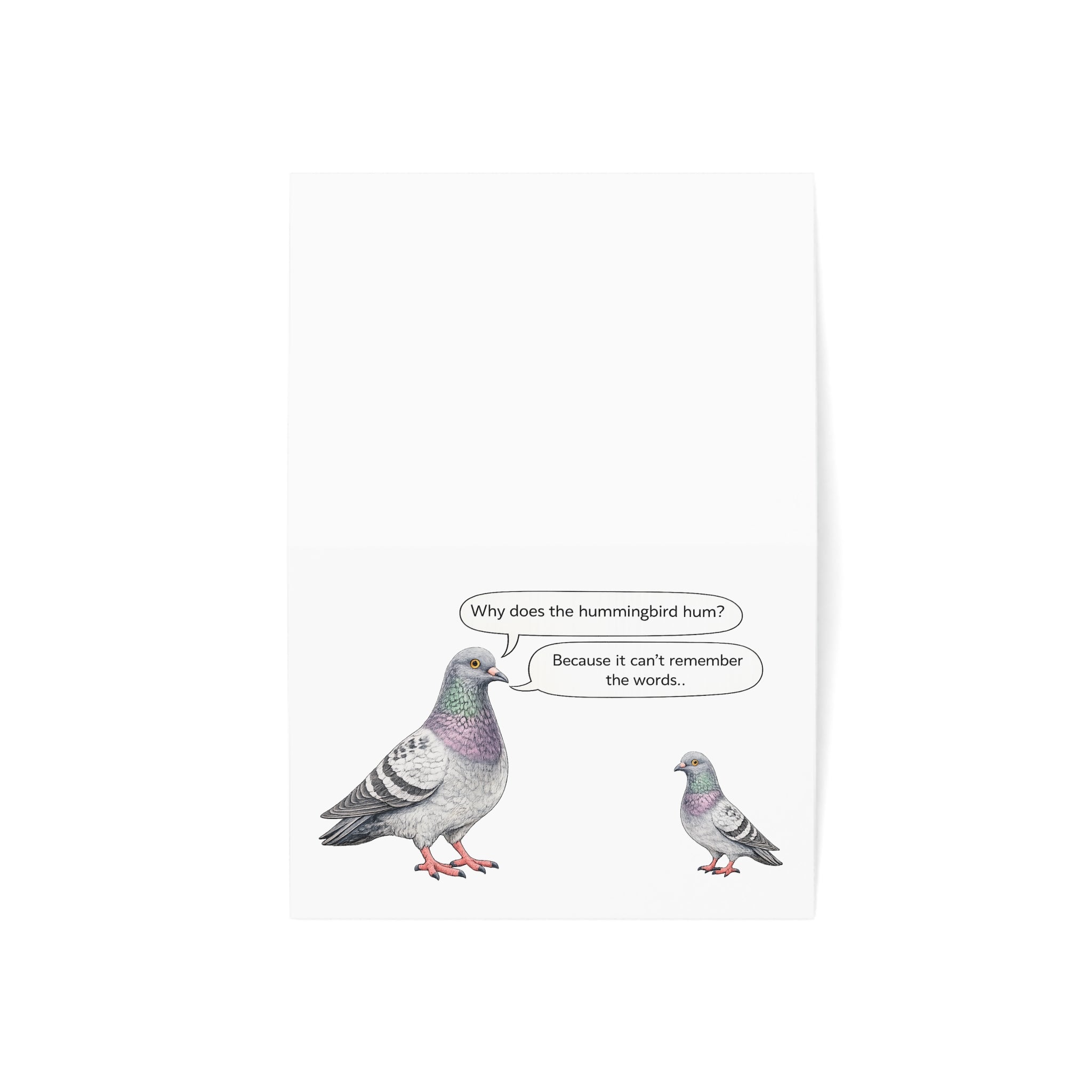 NYC Pigeon Father's Day Greeting Card | Dad Jokes Father's Day Card