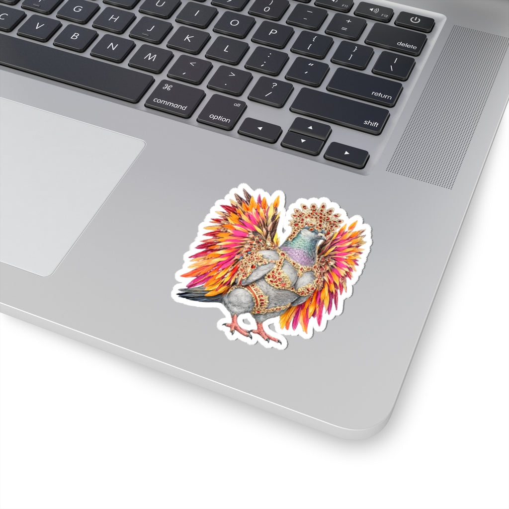 Flatbush NYC Pigeon 3" x 3" Sticker
