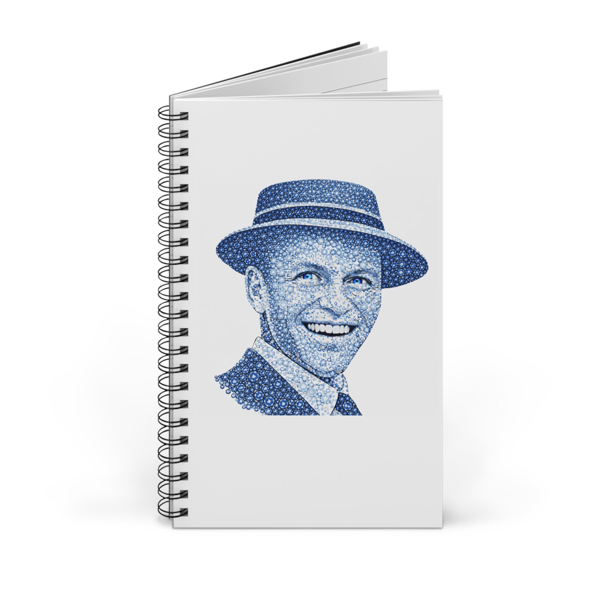Customizable Poker Chip Frank Sinatra Spiral Journal | NYC Music Notebook