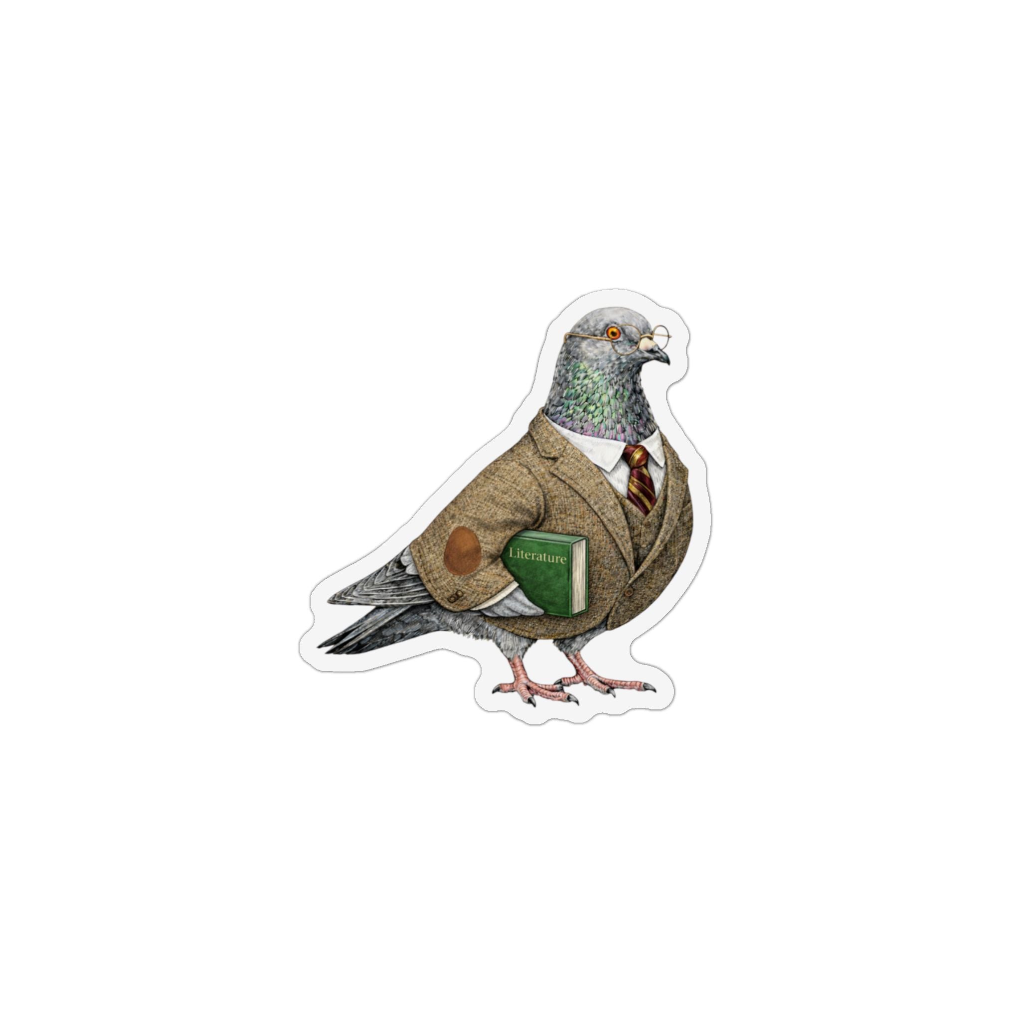 Morningside Heights NYC Pigeon Magnet | University Professor Bird Lover Fridge Magnet
