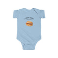 Bacon Egg and Cheese Baby Bodysuit | I Grew Here You Flew Here baby onesie
