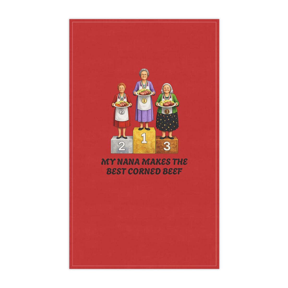 My Nana Makes the Best Corned Beef Tea Towel | Irish Grandma Corned Beef Competition Nana Towel
