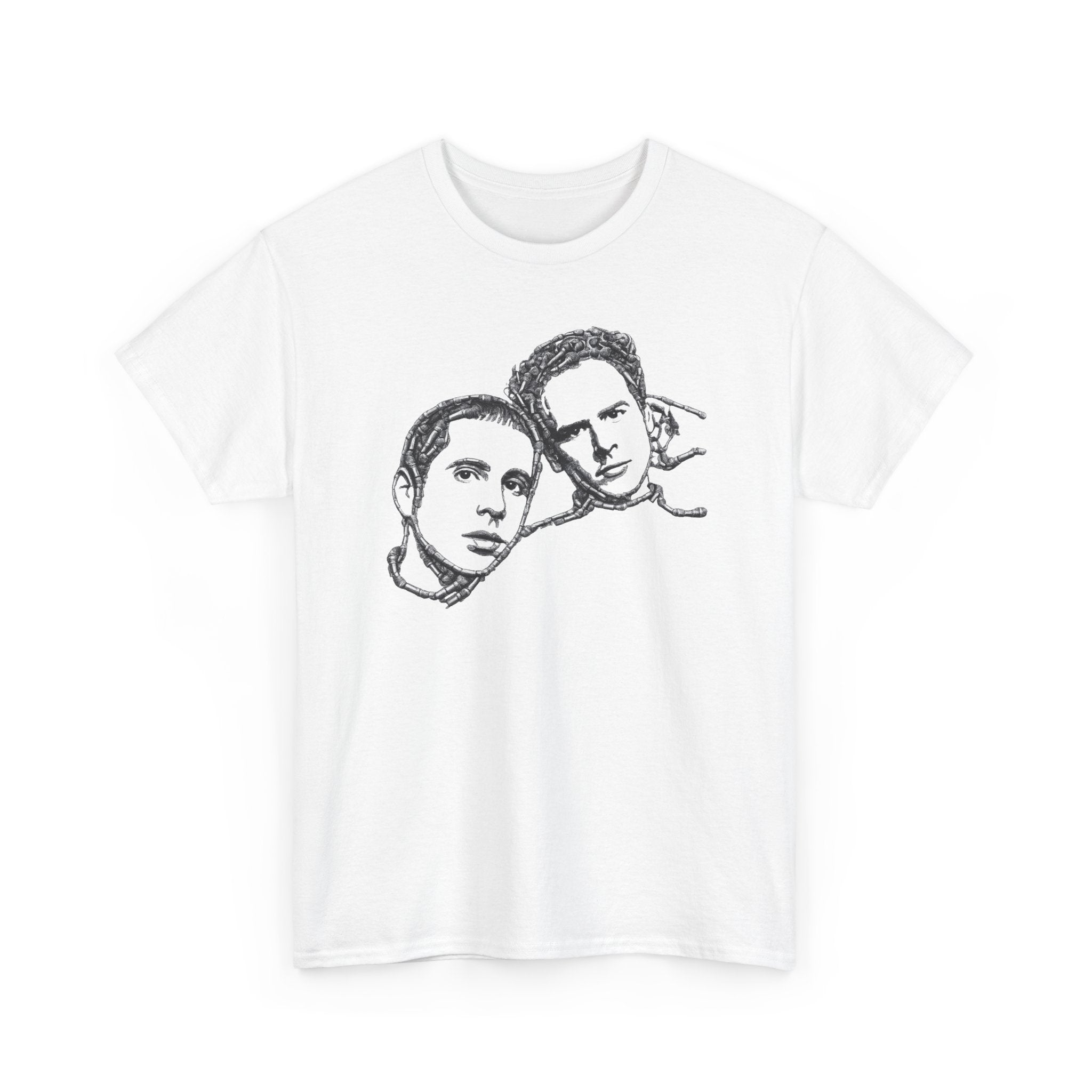 Microphone Simon and Garfunkel T-Shirt    NYC Music Paul Simon Art Garfunkel Tee