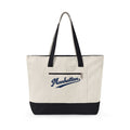 Manhattan Canvas Tote — Zippered Market Bag