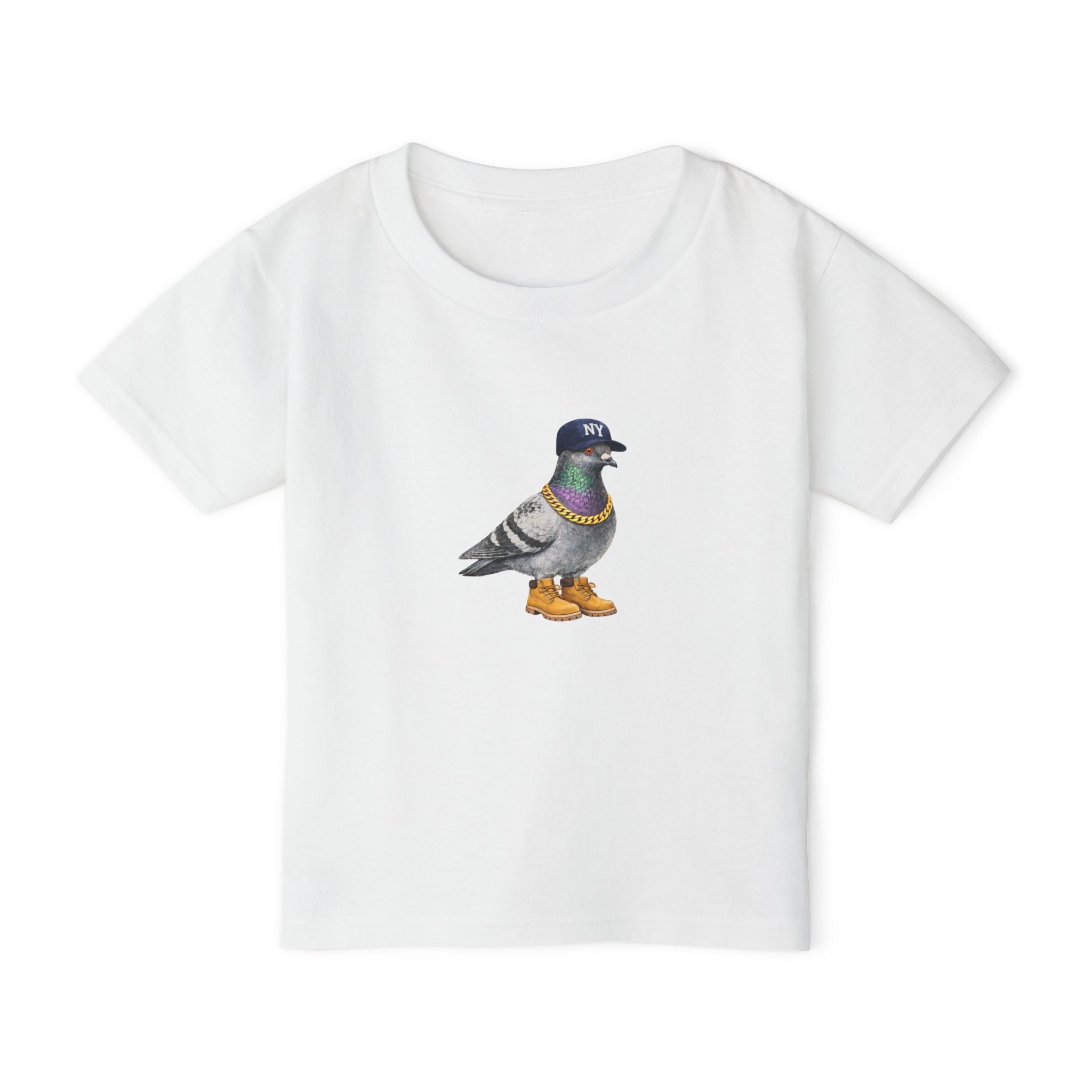 Bronx NYC Pigeon NYC Kids Toddler T-Shirt — Baseball Fan Bird Lover Graphic Childrens Tee