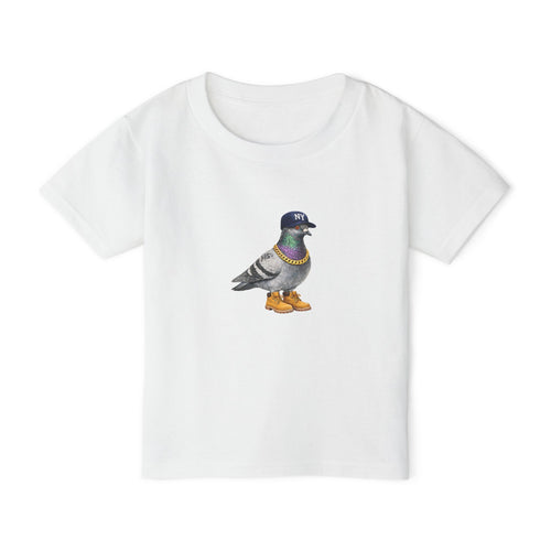 Bronx NYC Pigeon NYC Kids Toddler T-Shirt — Baseball Fan Bird Lover Graphic Childrens Tee