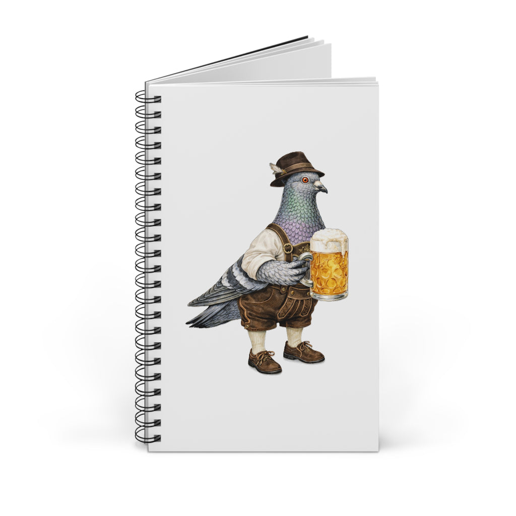Cuaderno Espiral Yorkville NYC Paloma Personalizable | Libreta para Amantes de las Aves y Cervecerías