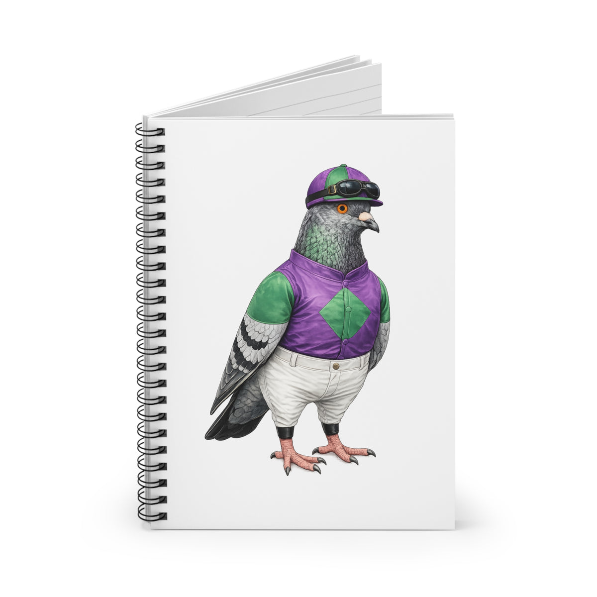 Customizable Ozone Park NYC Pigeon Spiral Journal | Bird Lovers Notebook