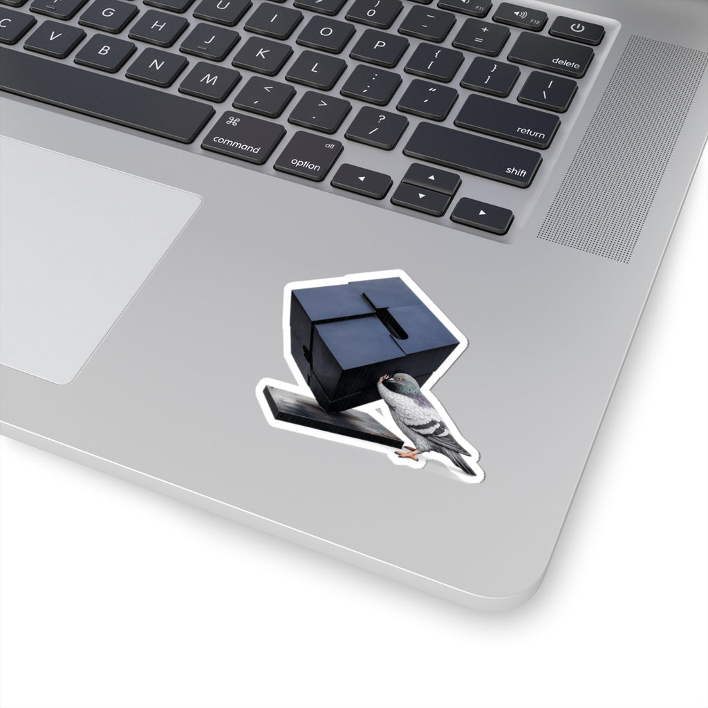 Astor Place NYC Pigeon 3" x 3" Sticker