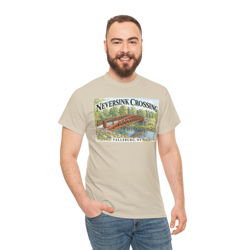 Neversink Crossing Fallsburg NY Scenic Bridge T-Shirt