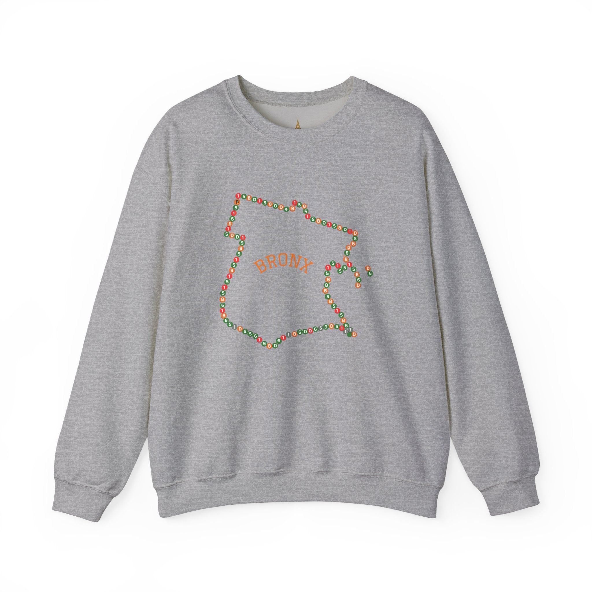 The Bronx Map Subway Signs Sweatshirt | NYC Crewneck Sweater