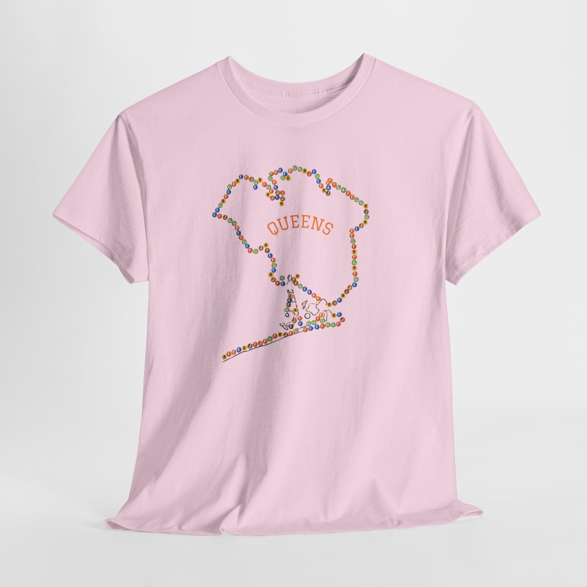 Queens Map Subway Signs T-Shirt | NYC Subway Tee