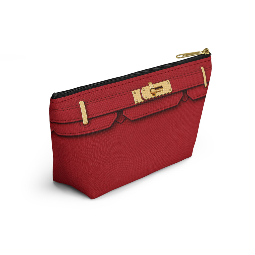 Canal Street Burgundy Makeup Bag —  T-Bottom Travel Bag