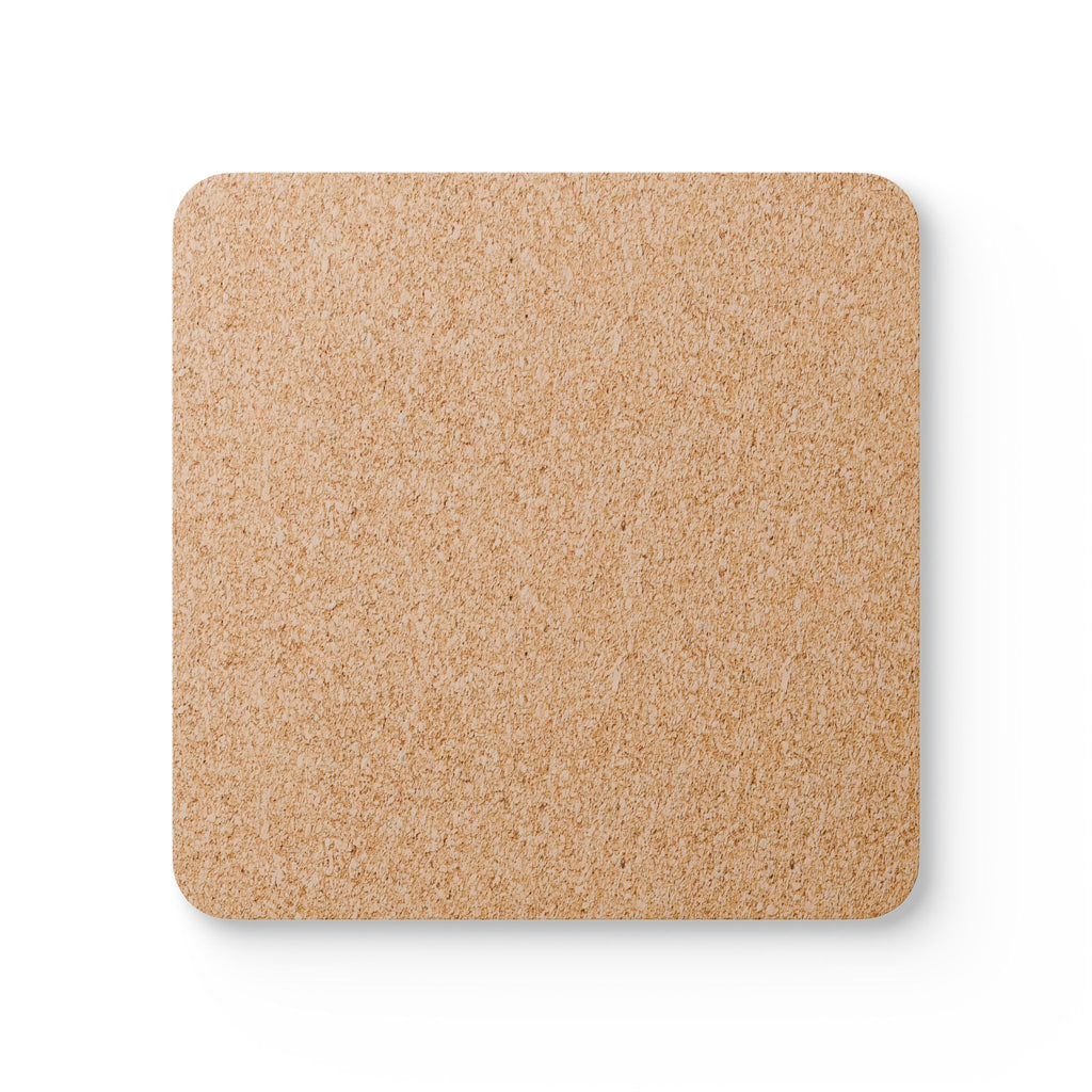Art Deco Flatiron Building Gold & Pink Cork Coaster Set — Geometric Cocktail Coasters Set of 4
