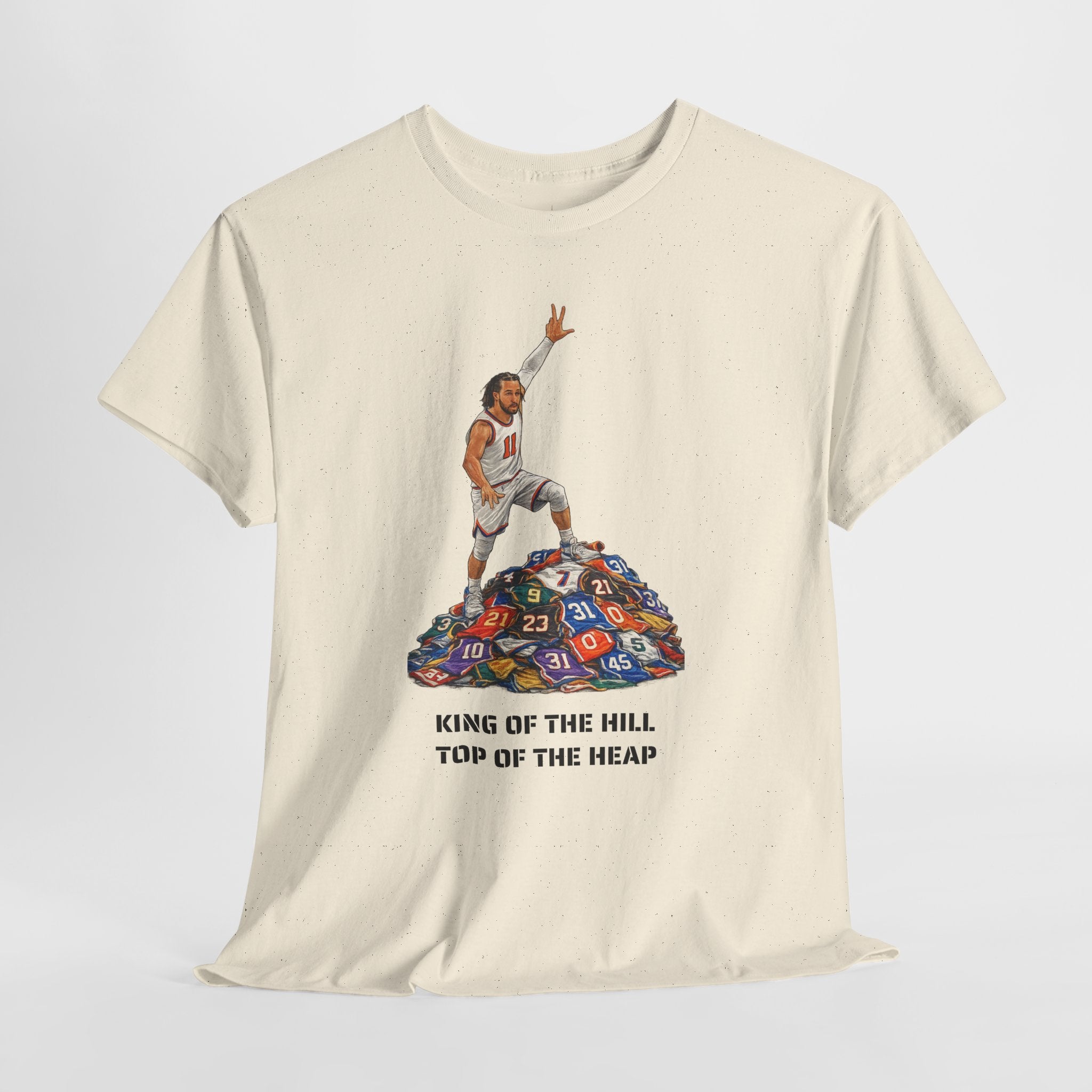 Jalen Brunson King of the Hill Top of the Heap Tee | New York New York Basketball T-Shirt