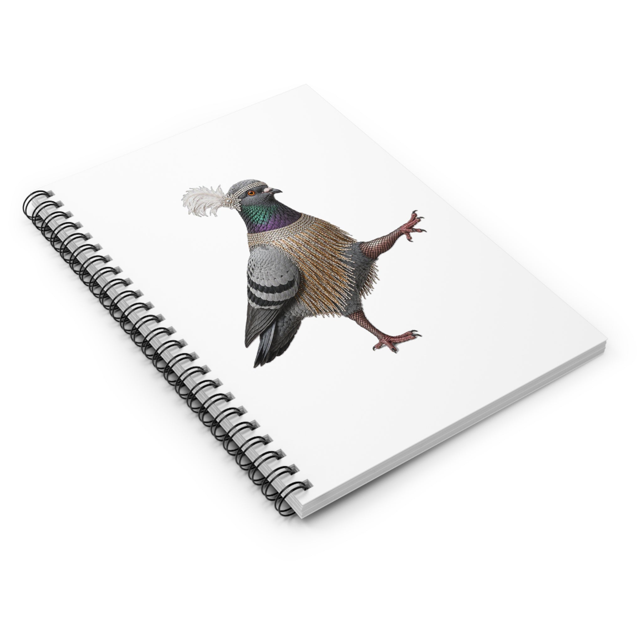 Customizable Rockefeller Center NYC Pigeon Spiral Journal | Bird Lovers Notebook