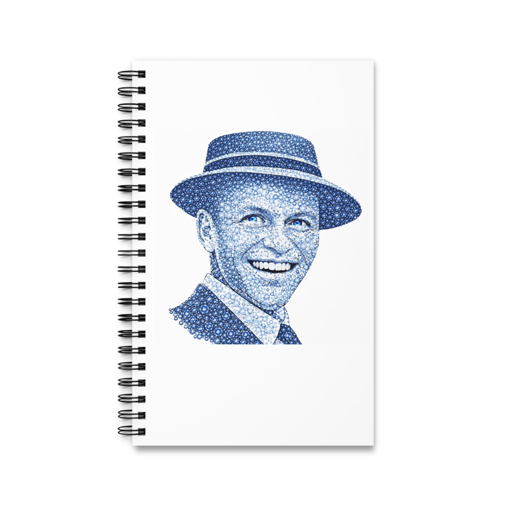 Customizable Poker Chip Frank Sinatra Spiral Journal | NYC Music Notebook