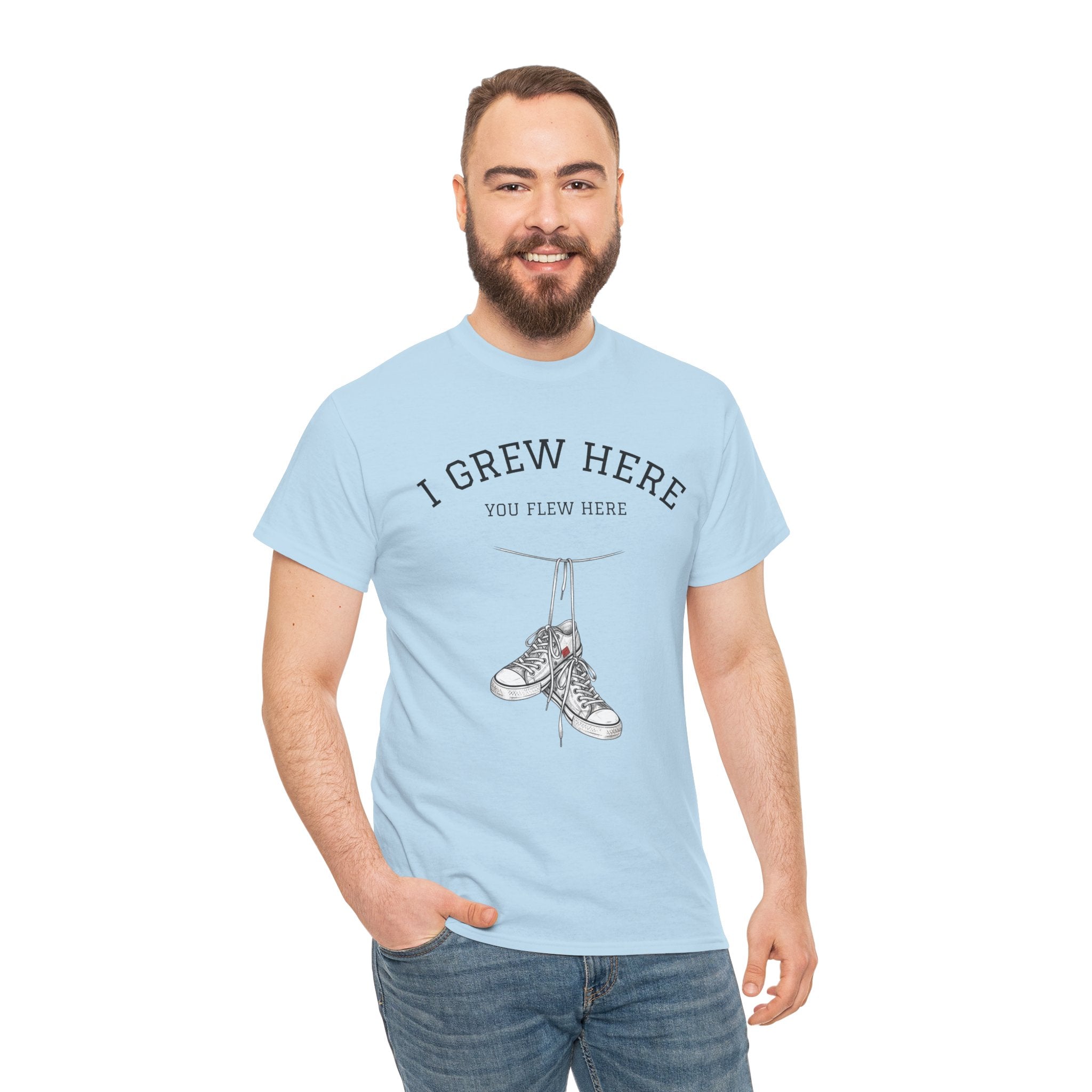 NYC Sneakers I I Grew Here You Flew Here T-Shirt