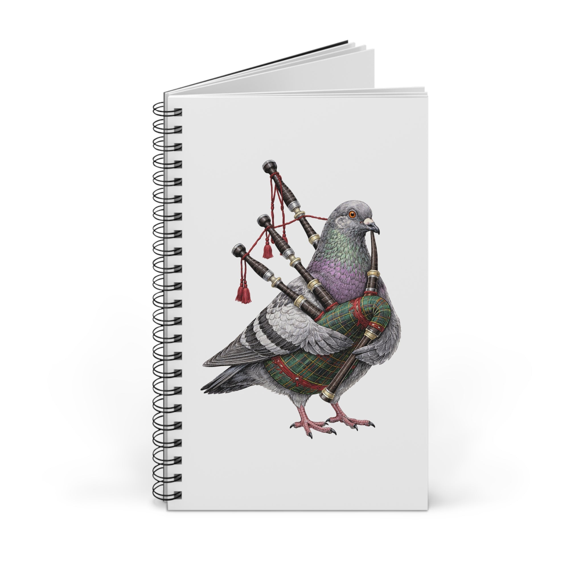 Customizable Woodlawn NYC Pigeon Spiral Journal | Bronx Irish Bagpipes Bird Lovers Notebook