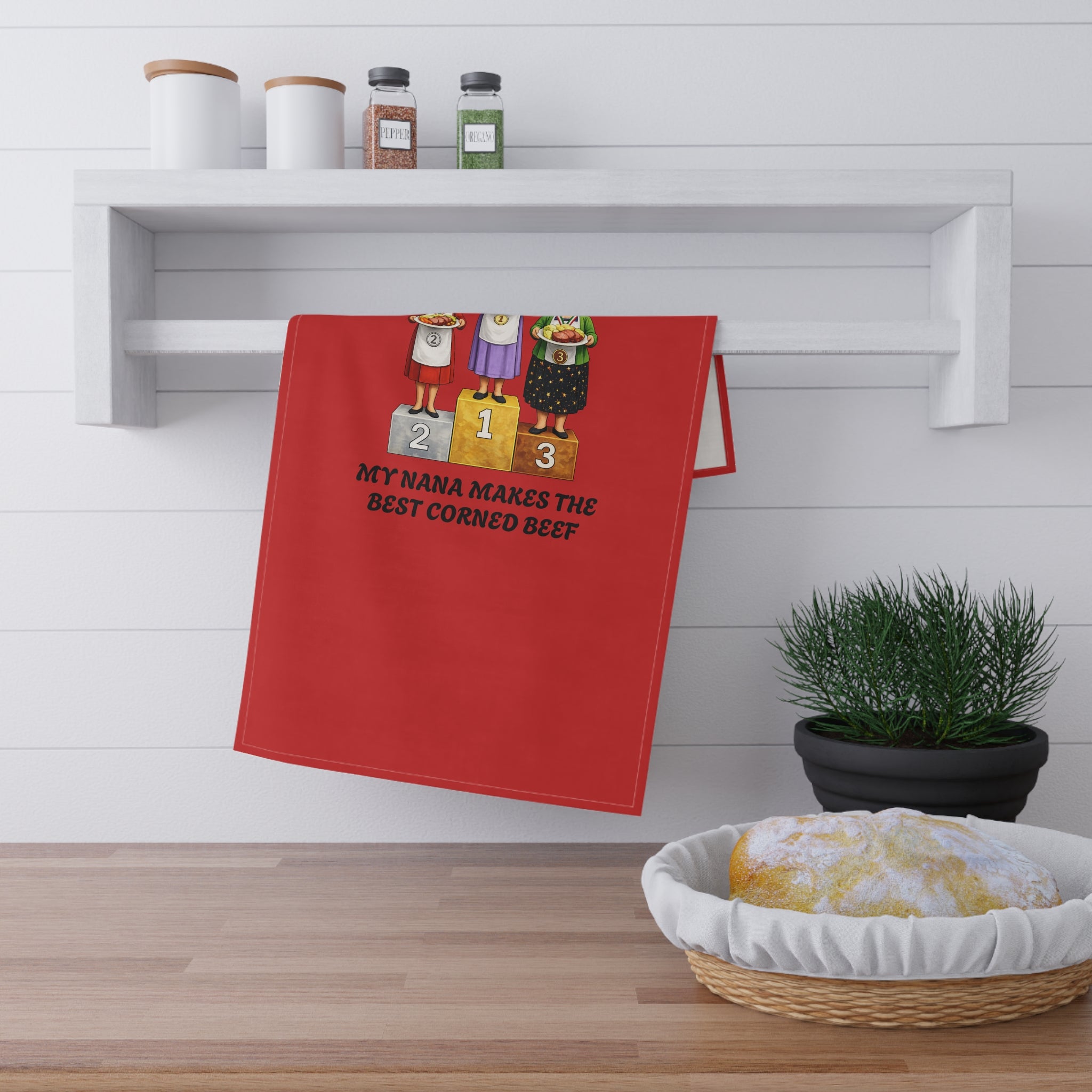 My Nana Makes the Best Corned Beef Tea Towel | Irish Grandma Corned Beef Competition Nana Towel