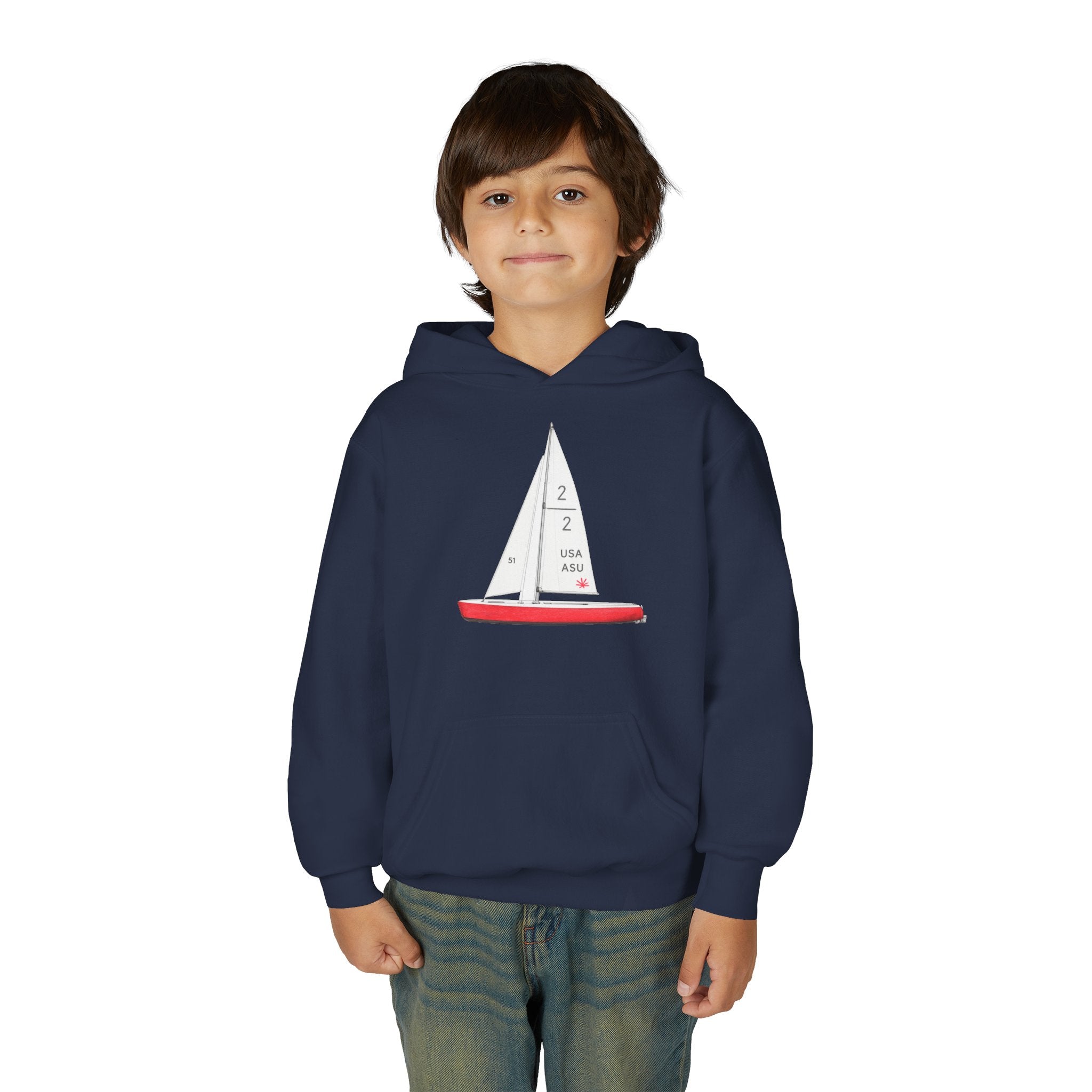 Central Park Model Sailboat NYC Kids Hoodie | New York Childrens Hooded Sweatshirt
