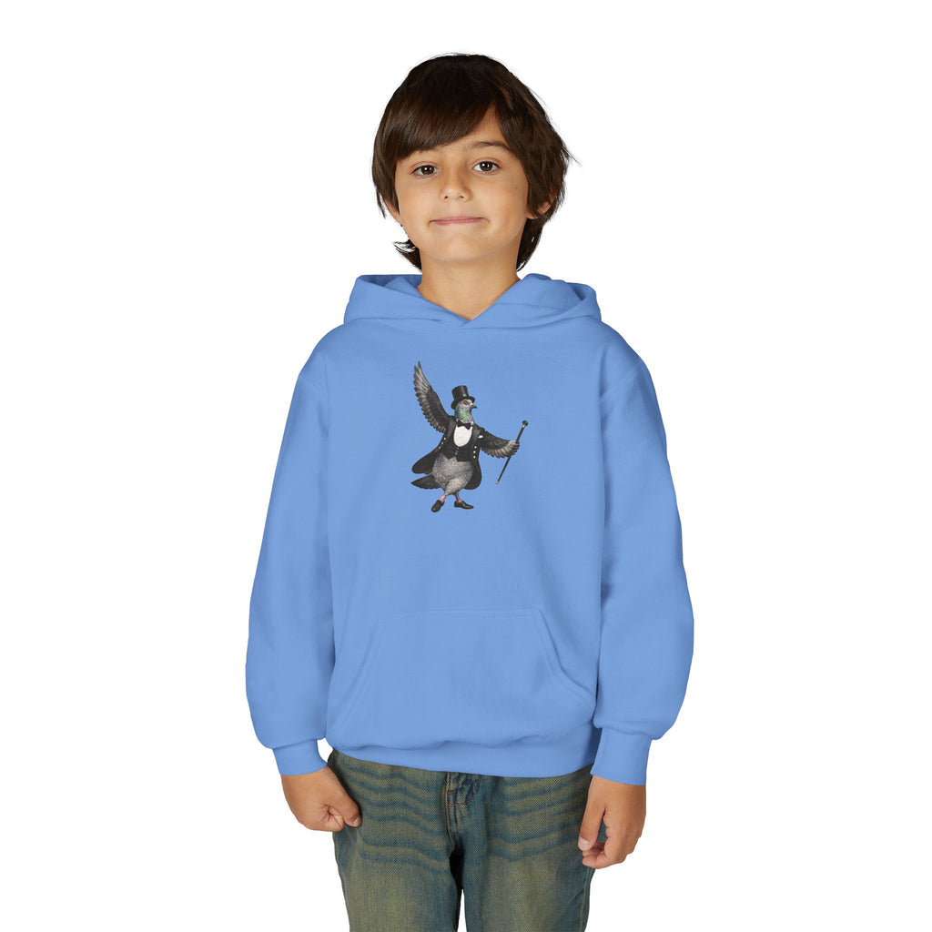 Sudadera con capucha para niños de Broadway NYC con paloma personalizable | Sudadera con capucha para niños amantes de las aves y el teatro de Nueva York