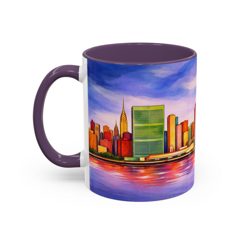 Colorful Midtown Manhattan Skyline NYC Accent Coffee Mug