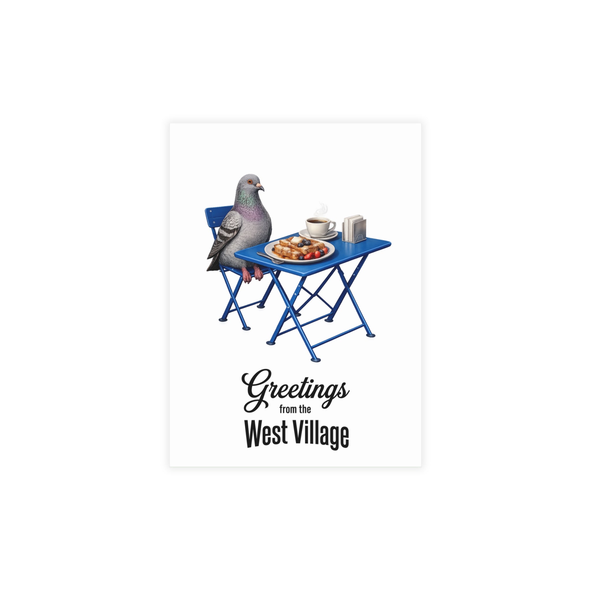 West Village NYC Pigeon Postcard Bundle (envelopes included)