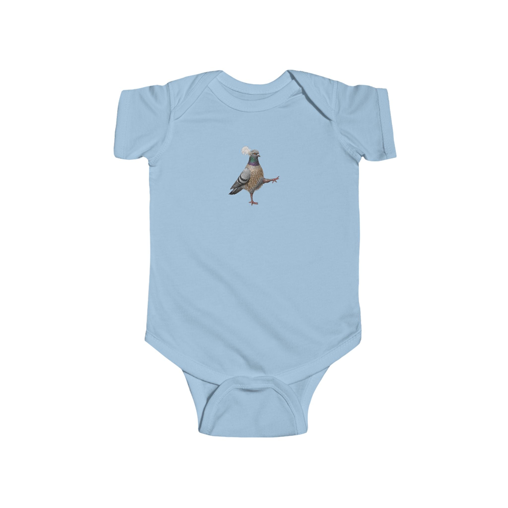 Customizable Rockefeller Center NYC Pigeon Baby Onesie | New Yorker Reveal Infant Bodysuit