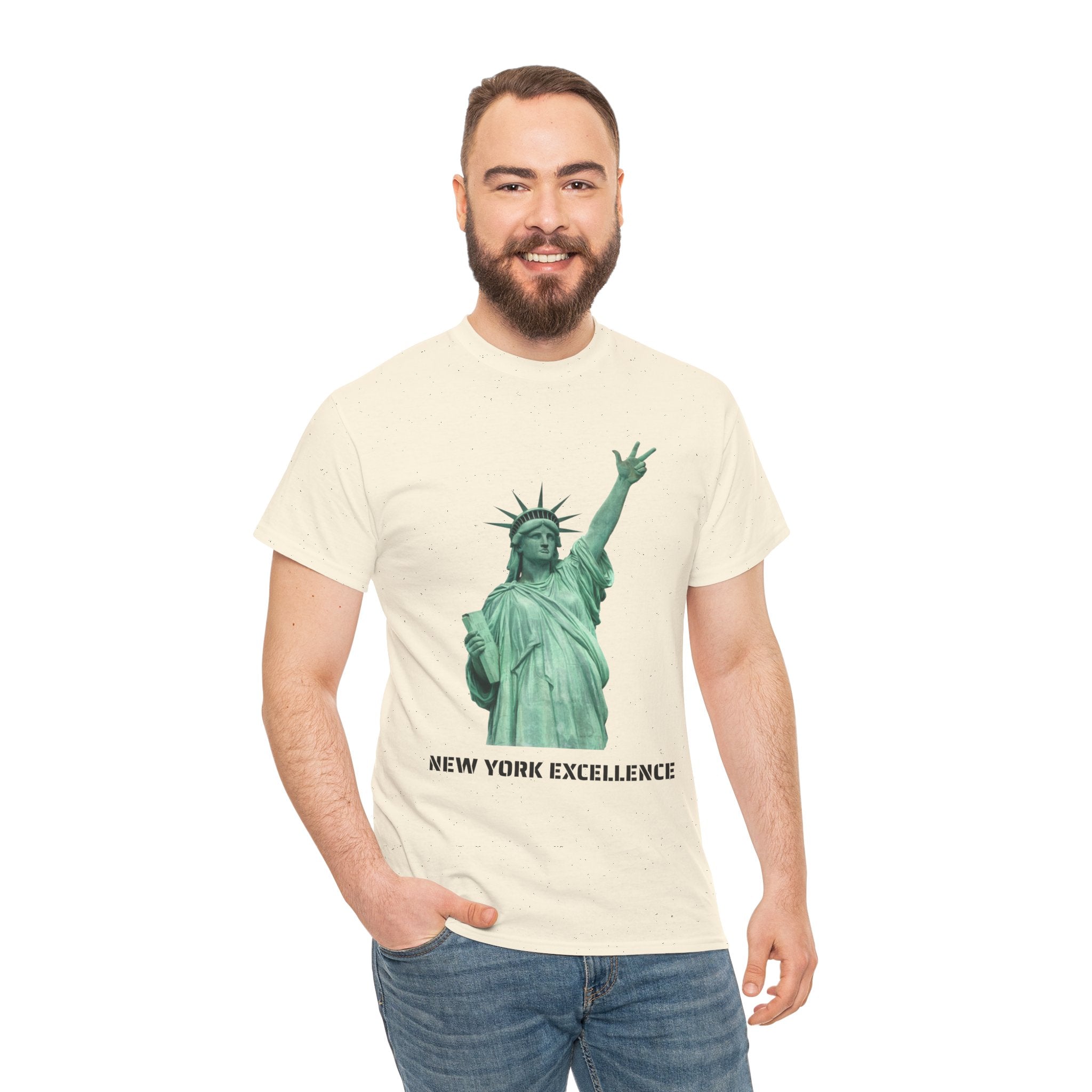 New York Excellence Three Points T-Shirt | Statue of Liberty Jalen Brunson NYC Basketball Tee