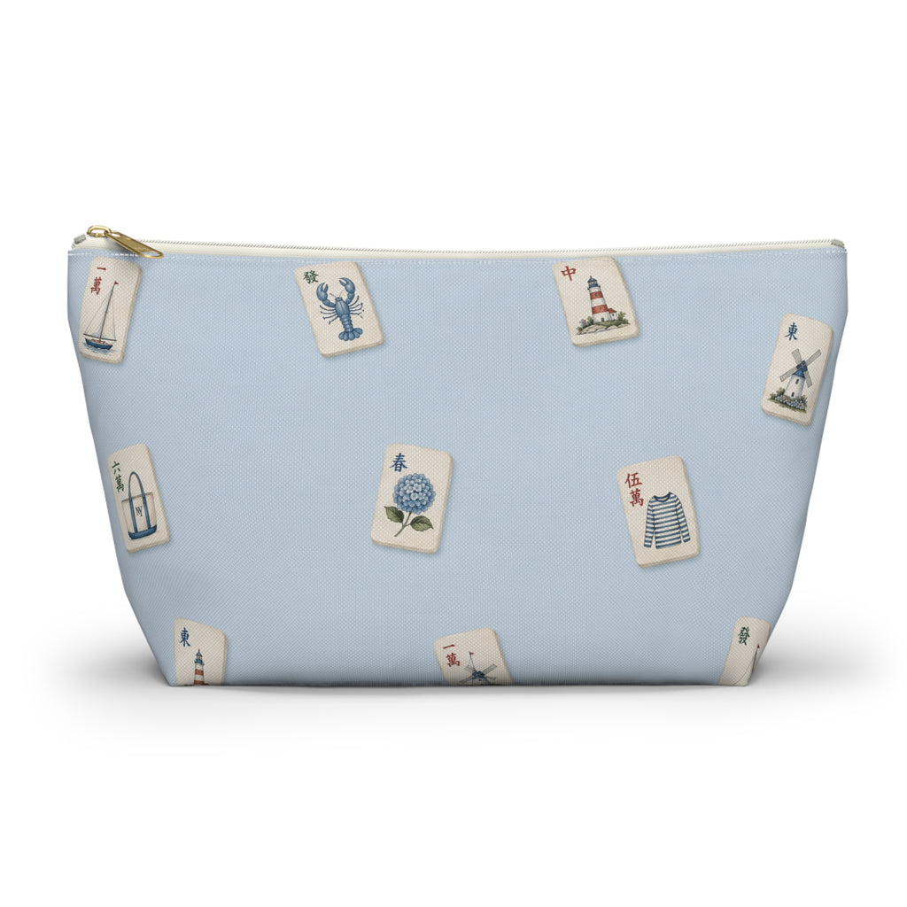Hamptons Mahjong Tile Pouch —  T-Bottom Travel Bag