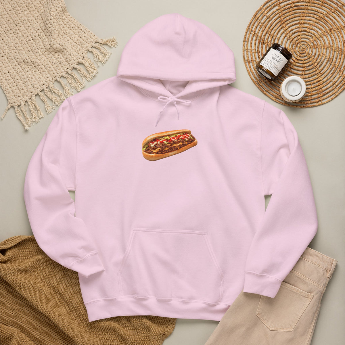 NYC Chopped Cheese Hoodie — New York Bodega Sandwich Hooded Pullover Sweatshirt