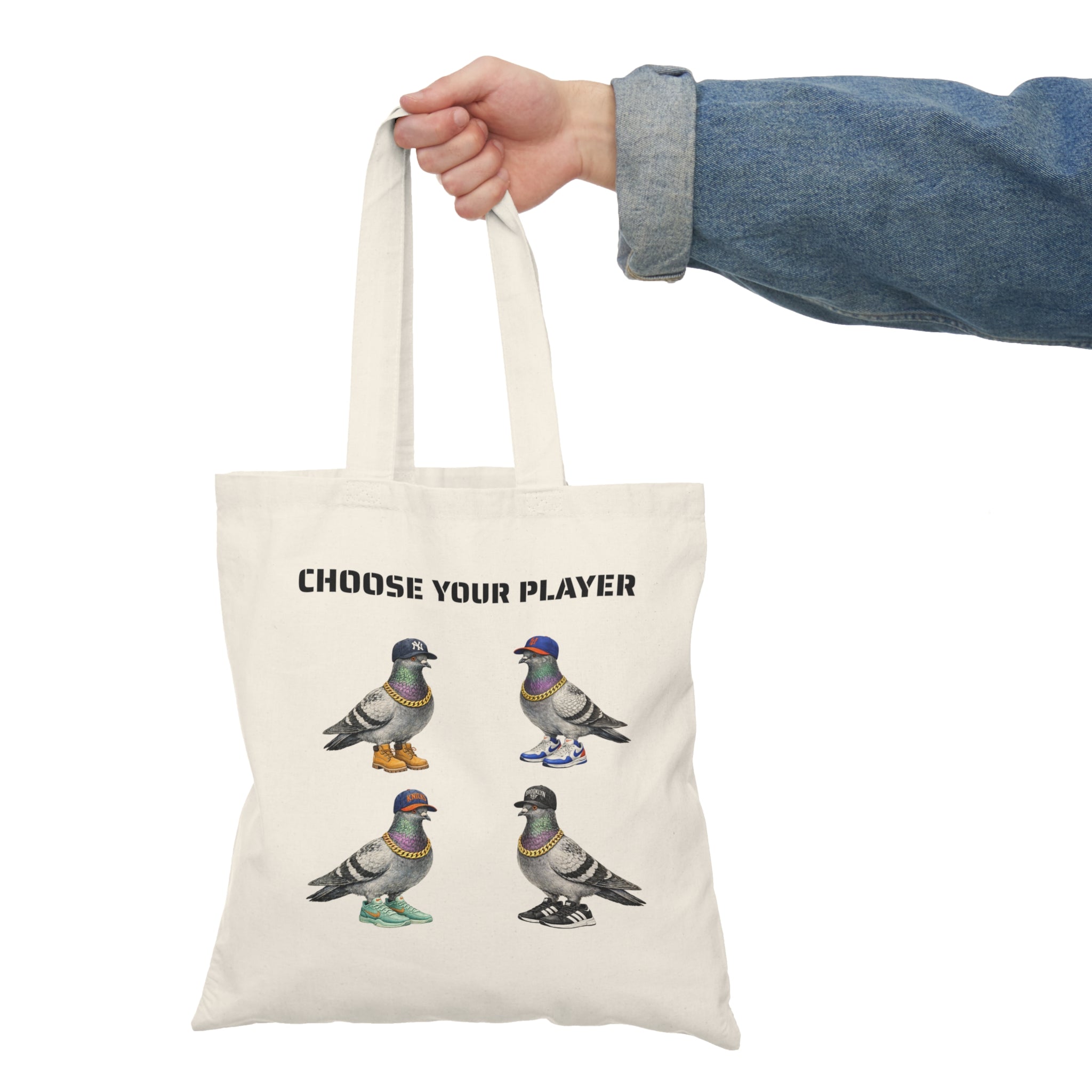 New York Sports NYC Pigeon Subway Tote Bag | The New Yorker Knicks Yankees Mets Nets Bird Lovers Tote