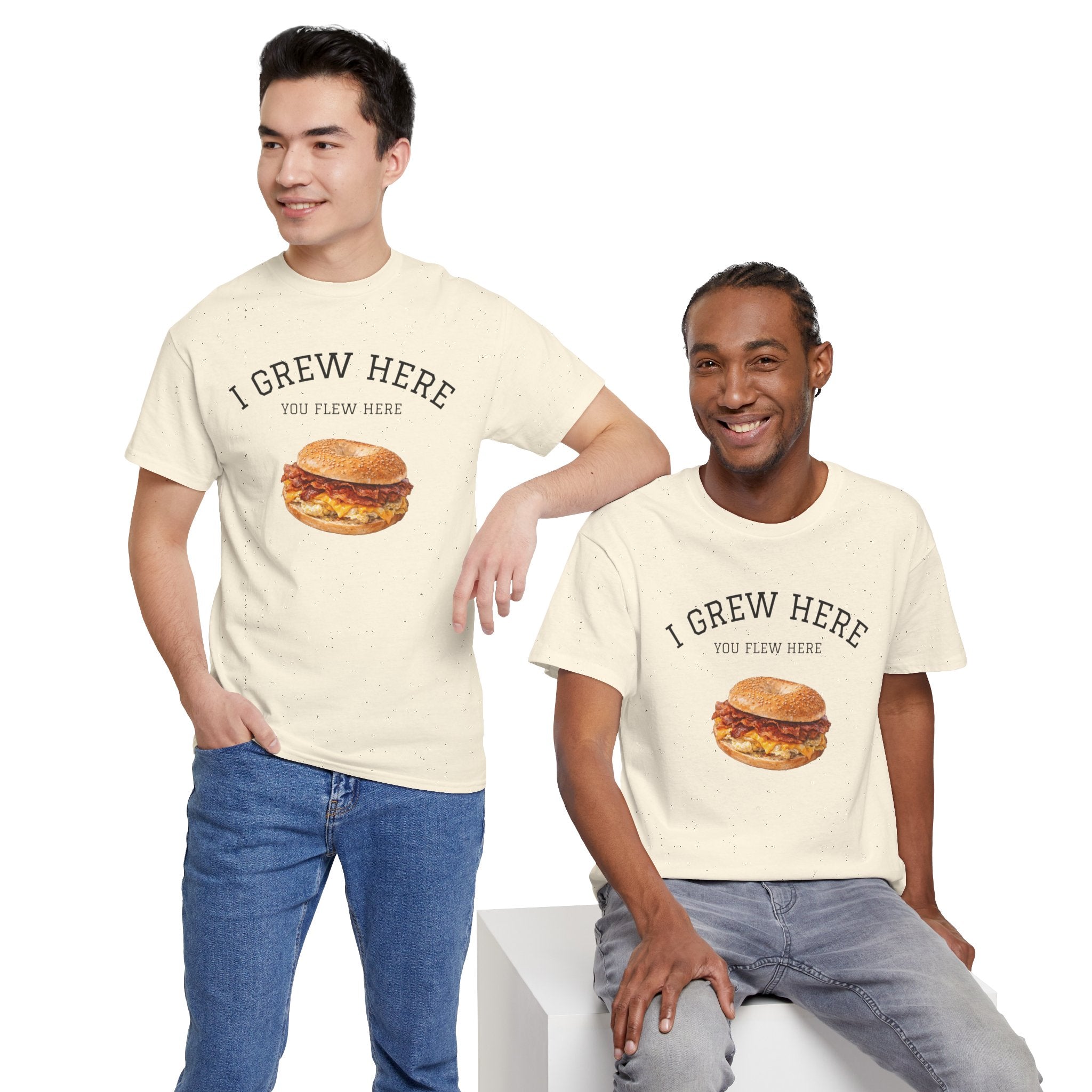Bacon Egg and Cheese T-Shirt | I Grew Here You Flew Here New York City Bodega Food Tee