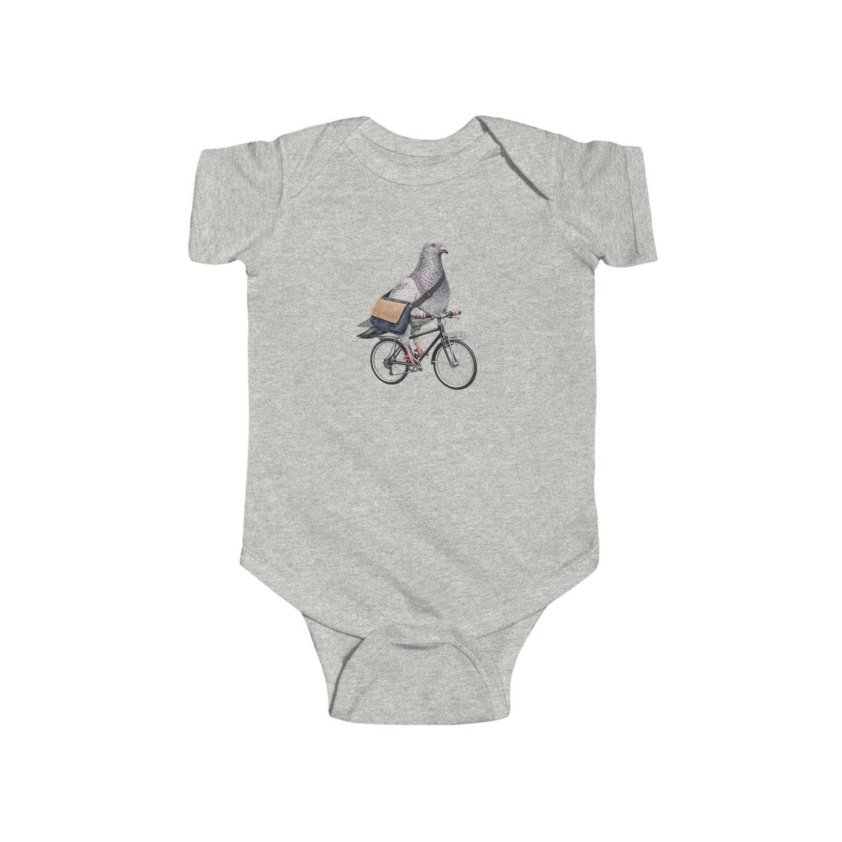 Customizable Midtown Manhattan NYC Pigeon Baby Onesie | New Yorker Reveal Infant Bodysuit
