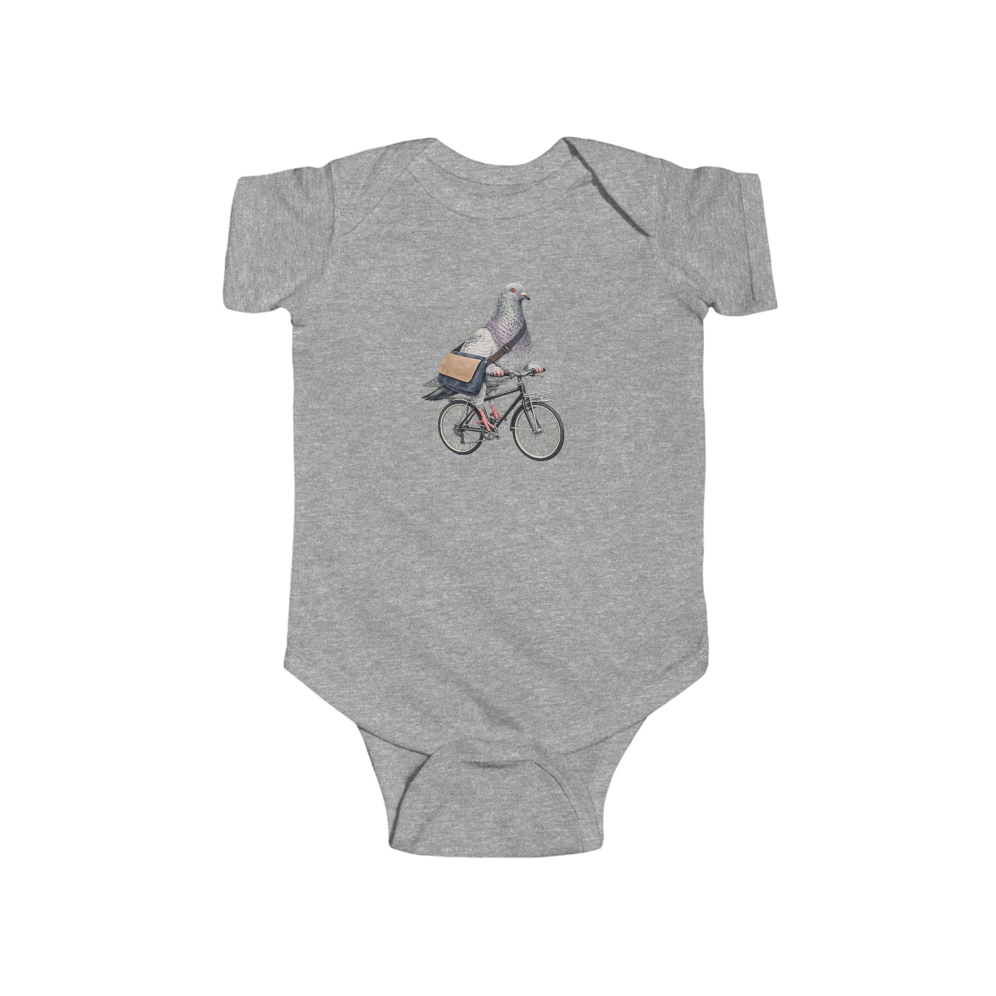 Customizable Midtown Manhattan NYC Pigeon Baby Onesie | New Yorker Reveal Infant Bodysuit