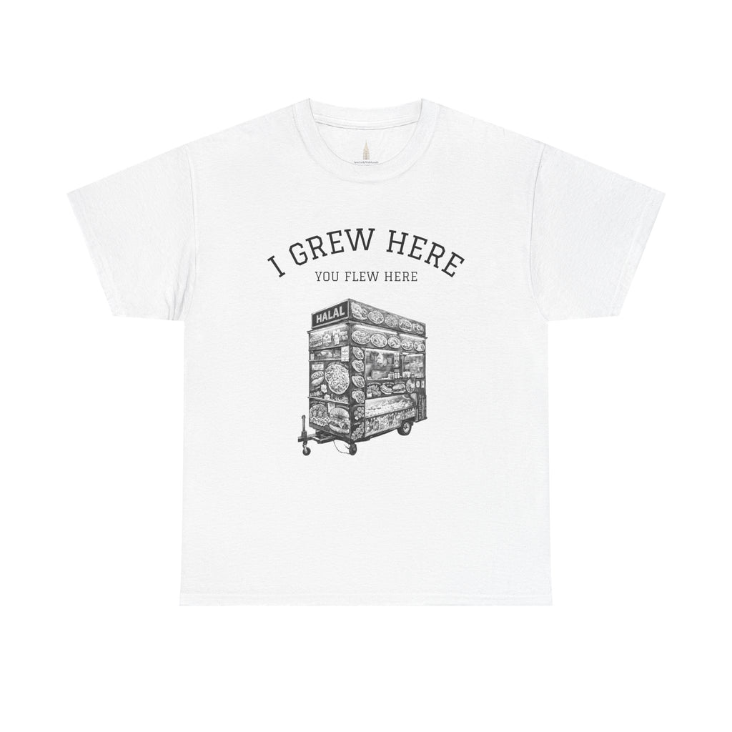 Halal Food Cart Tee | New York I Grew Here You Flew Here T-Shirt