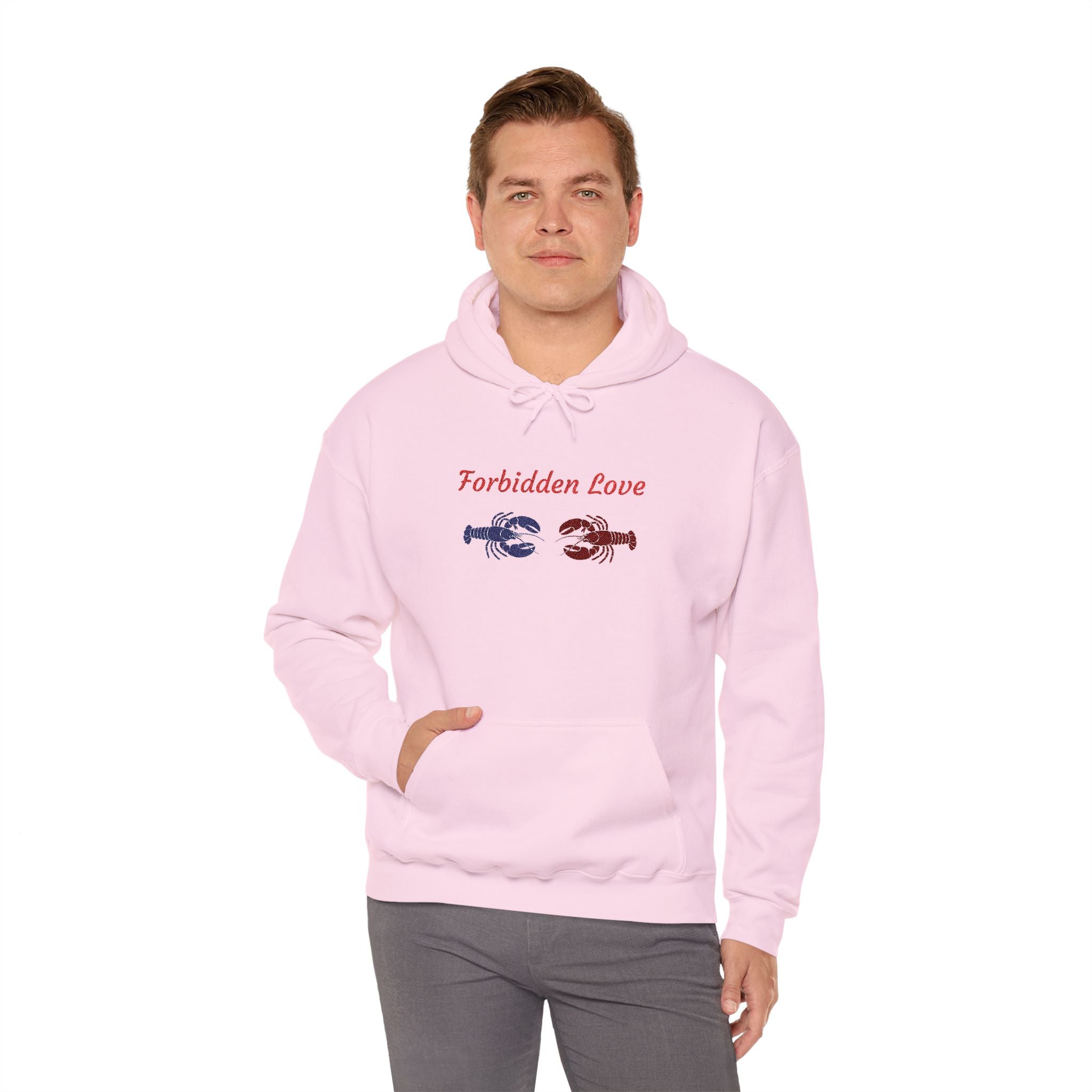 Hamptons Forbidden Love Hoodie — Lobster Romeo and Juliet Pullover