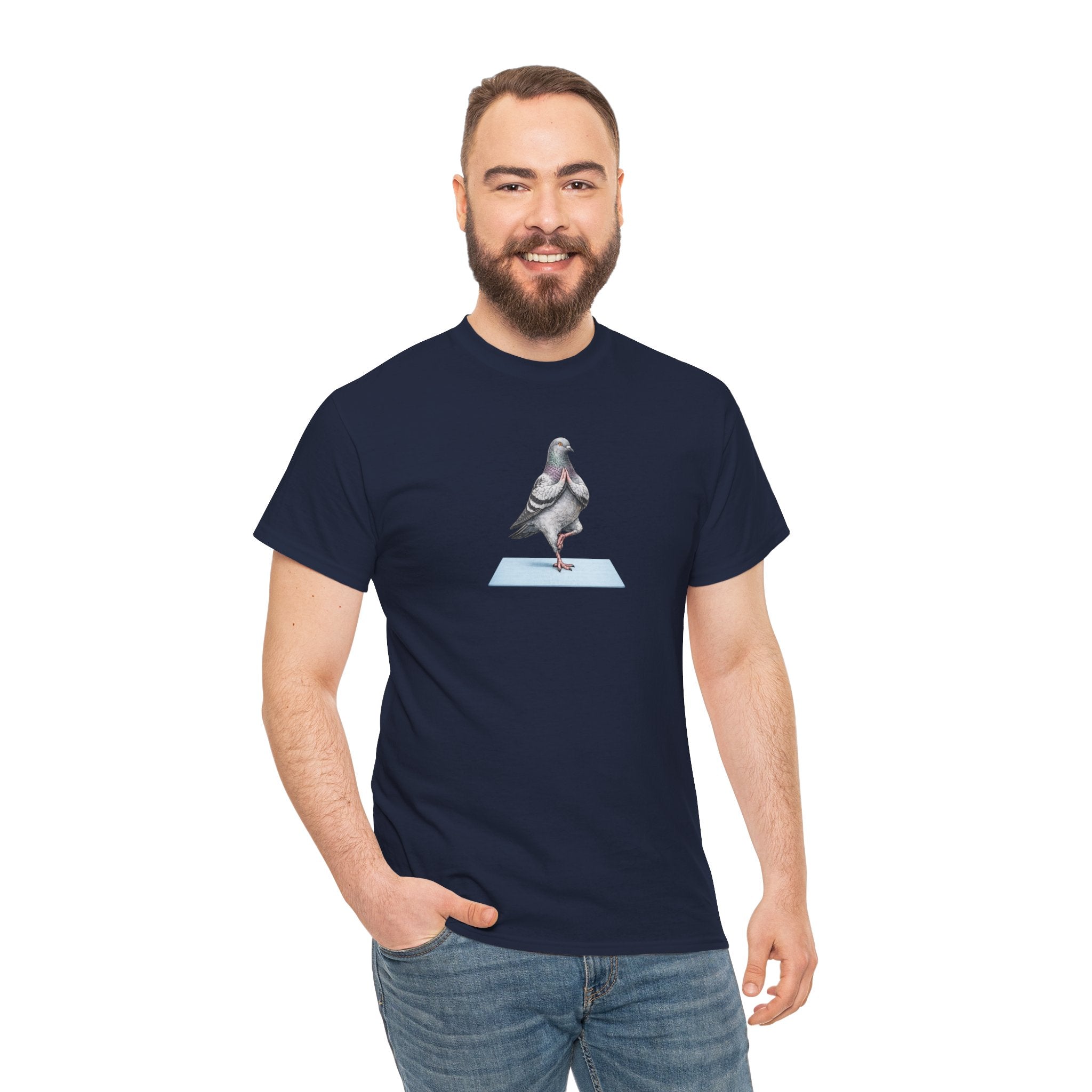 Customizable Central Park NYC Pigeon T-Shirt | Yoga Tee