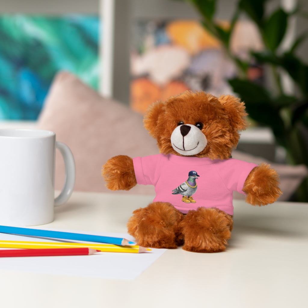 NYC Pigeon Fan Plush Teddy Bear