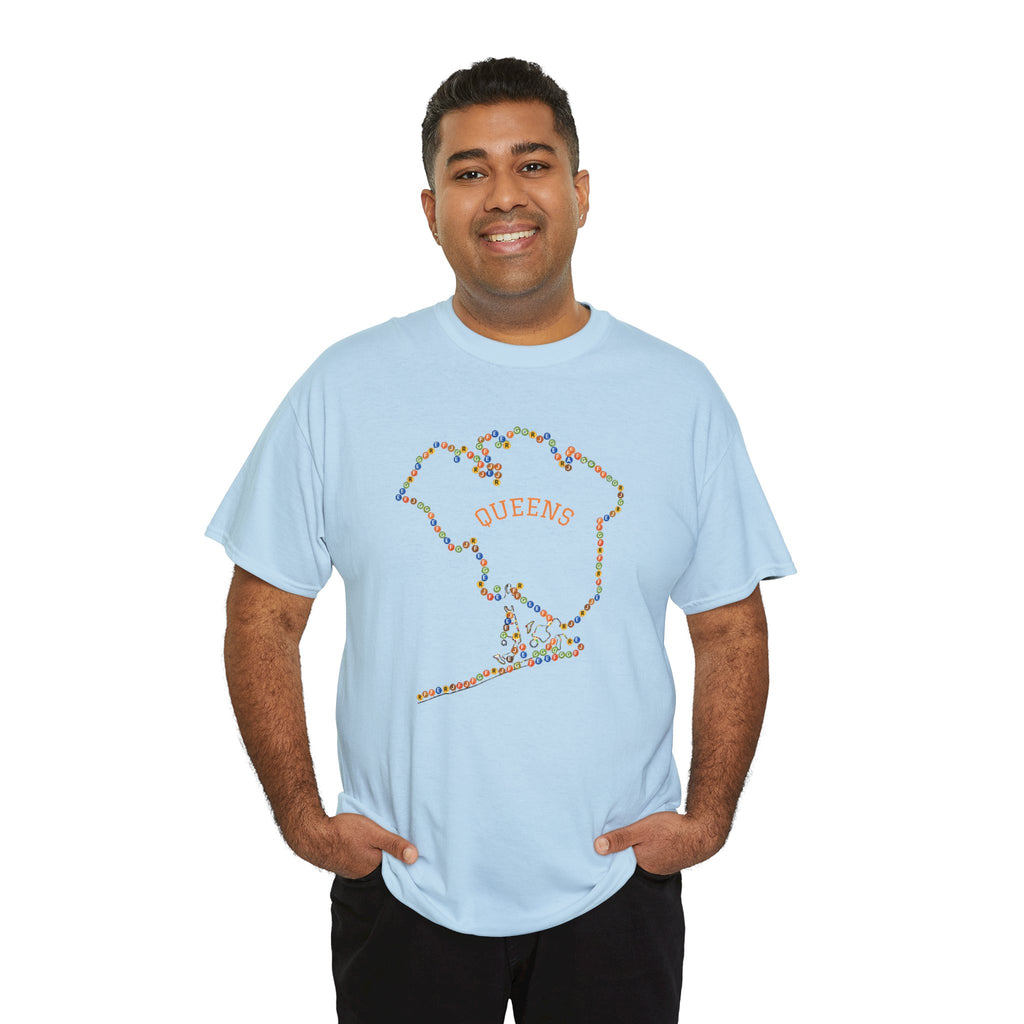 Queens Map Subway Signs T-Shirt | NYC Subway Tee