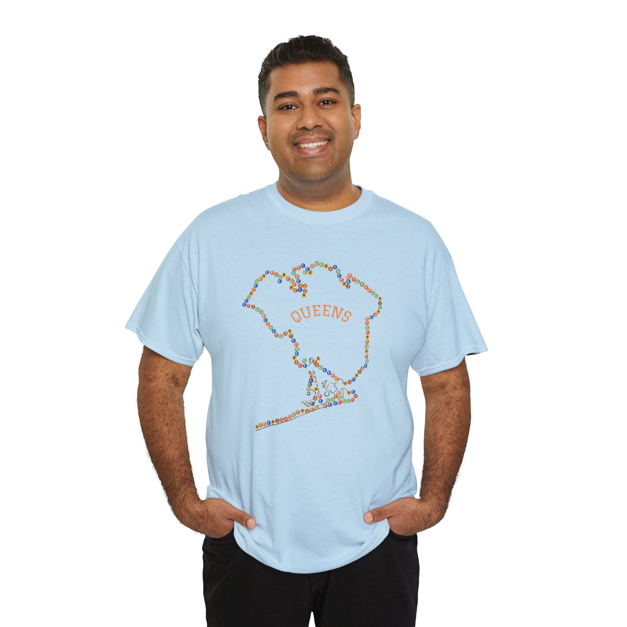 Queens Map Subway Signs T-Shirt | NYC Subway Tee