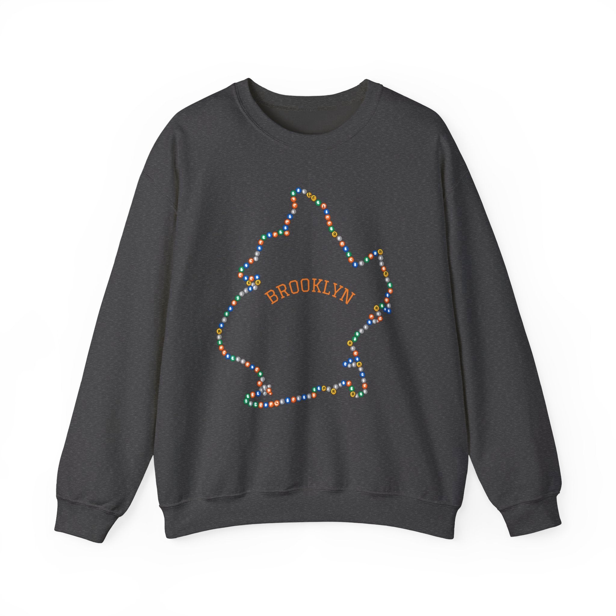 Sudadera con mapa del metro de Brooklyn | Suéter de cuello redondo de NYC
