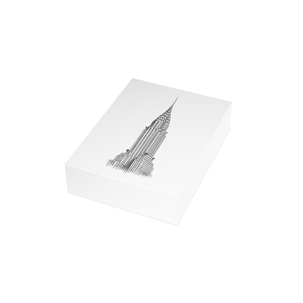 Chrysler Building Postcard Set — Architectural Sketch Postcard Bundle