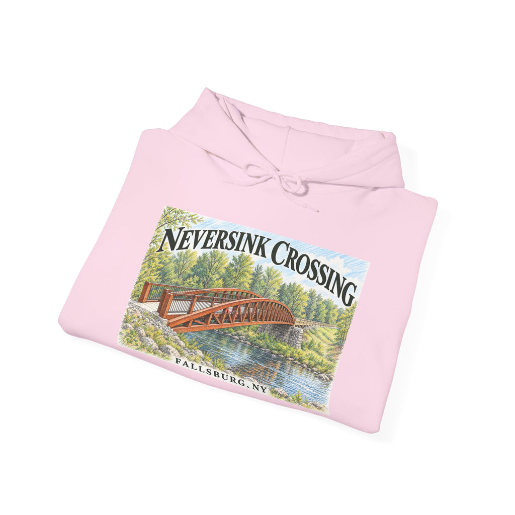 Neversink Crossing Fallsburg Catskills Upstate New York Pullover Hoodie