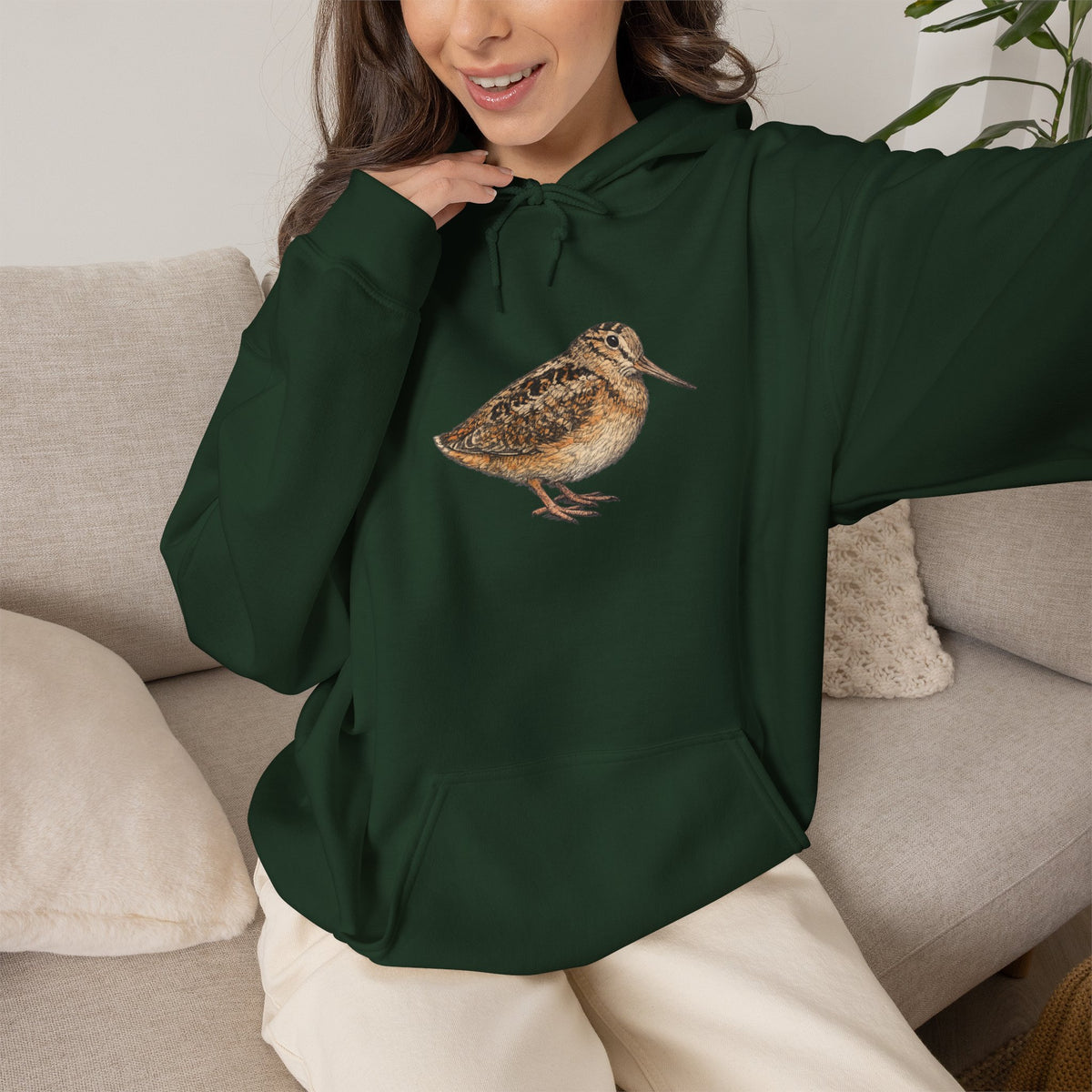 Sudadera con capucha de pájaro becada americana de Bryant Park — Sudadera con capucha para amantes de la naturaleza y la observación de aves