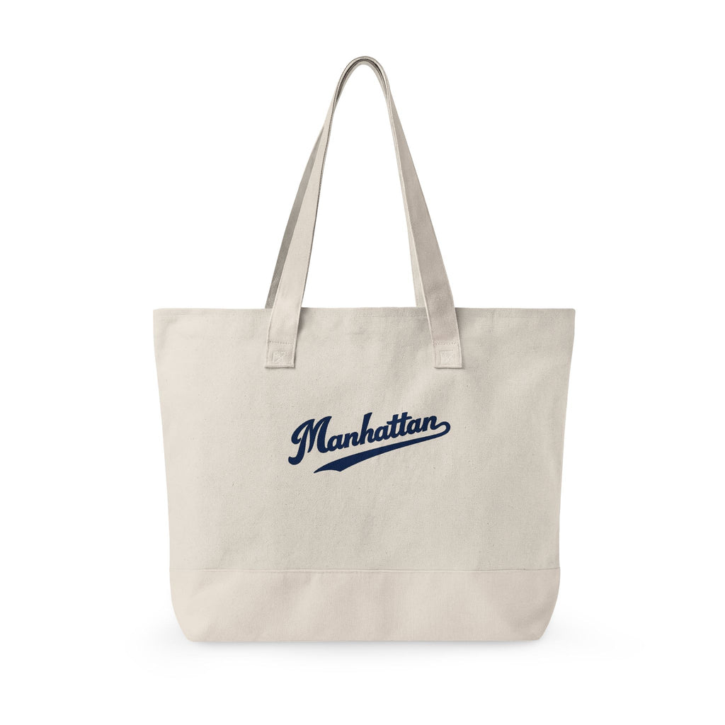 Manhattan Canvas Tote — Zippered Market Bag