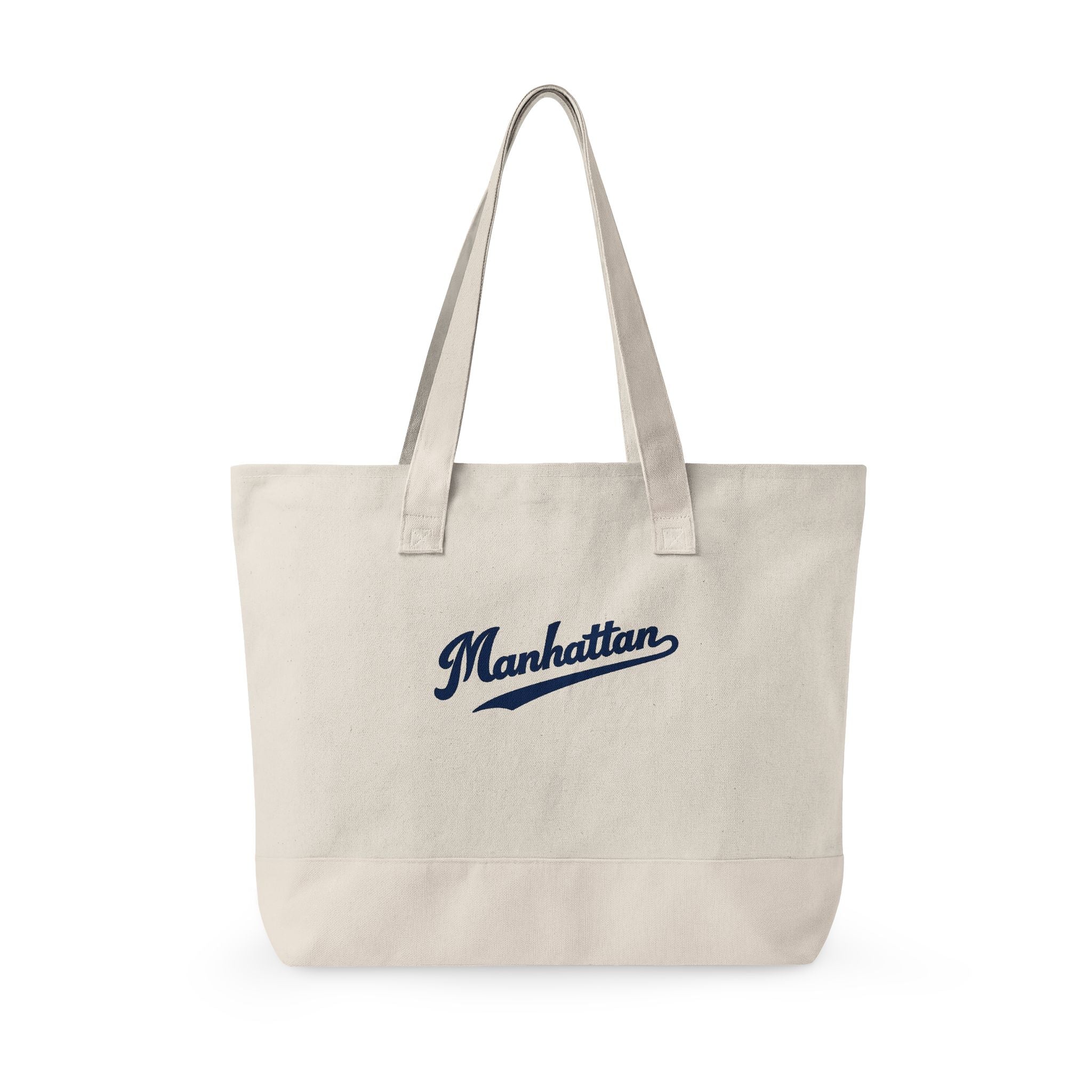 Manhattan Canvas Tote — Zippered Market Bag