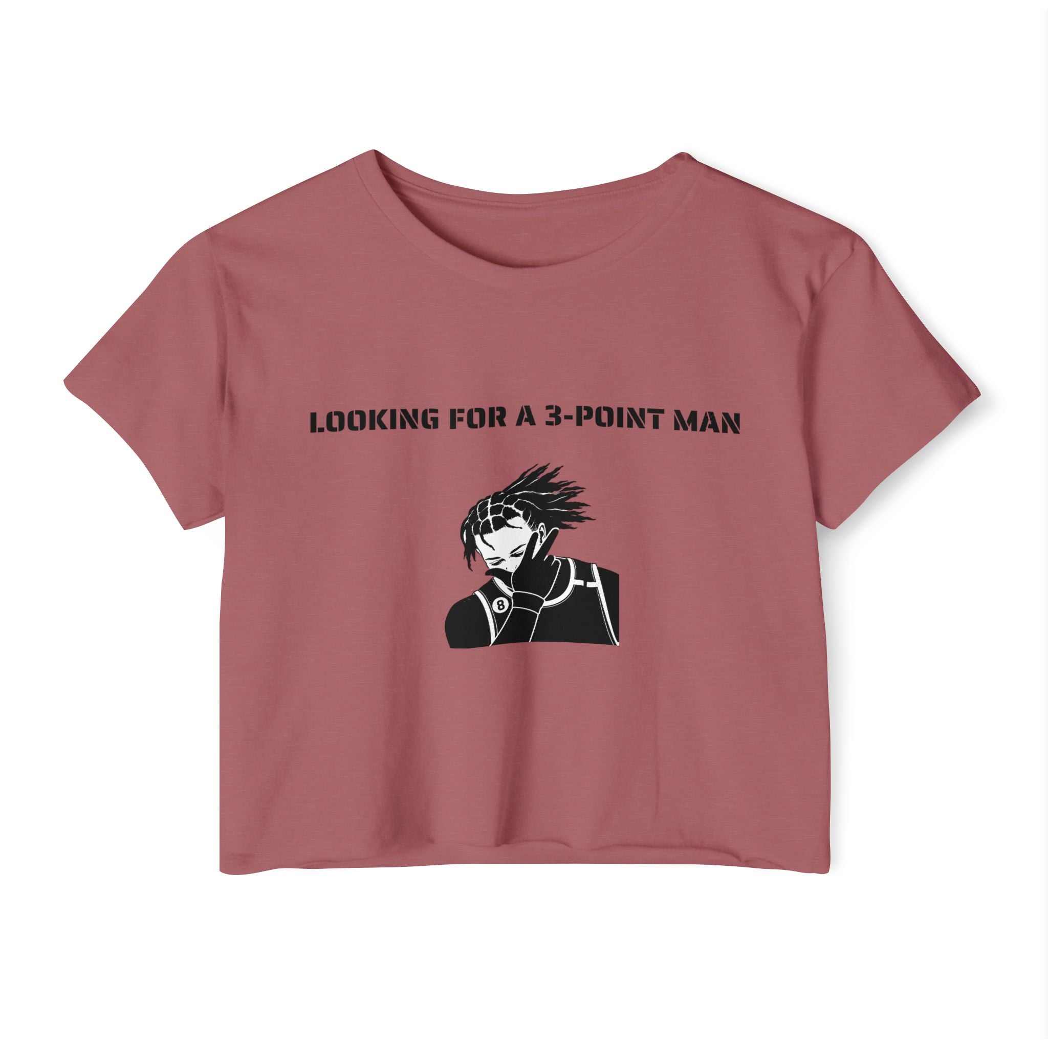 Looking For A 3-Point Man crop top tee | New York Basketball Jalen Brunson T-shirt