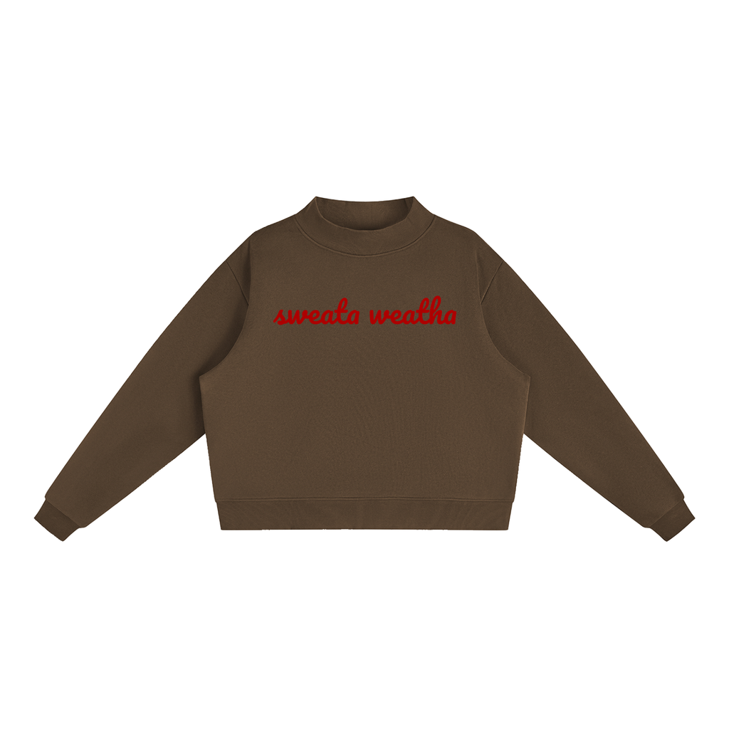 Sweata Weatha Fleece Mock-Neck Crew Sweatshirt